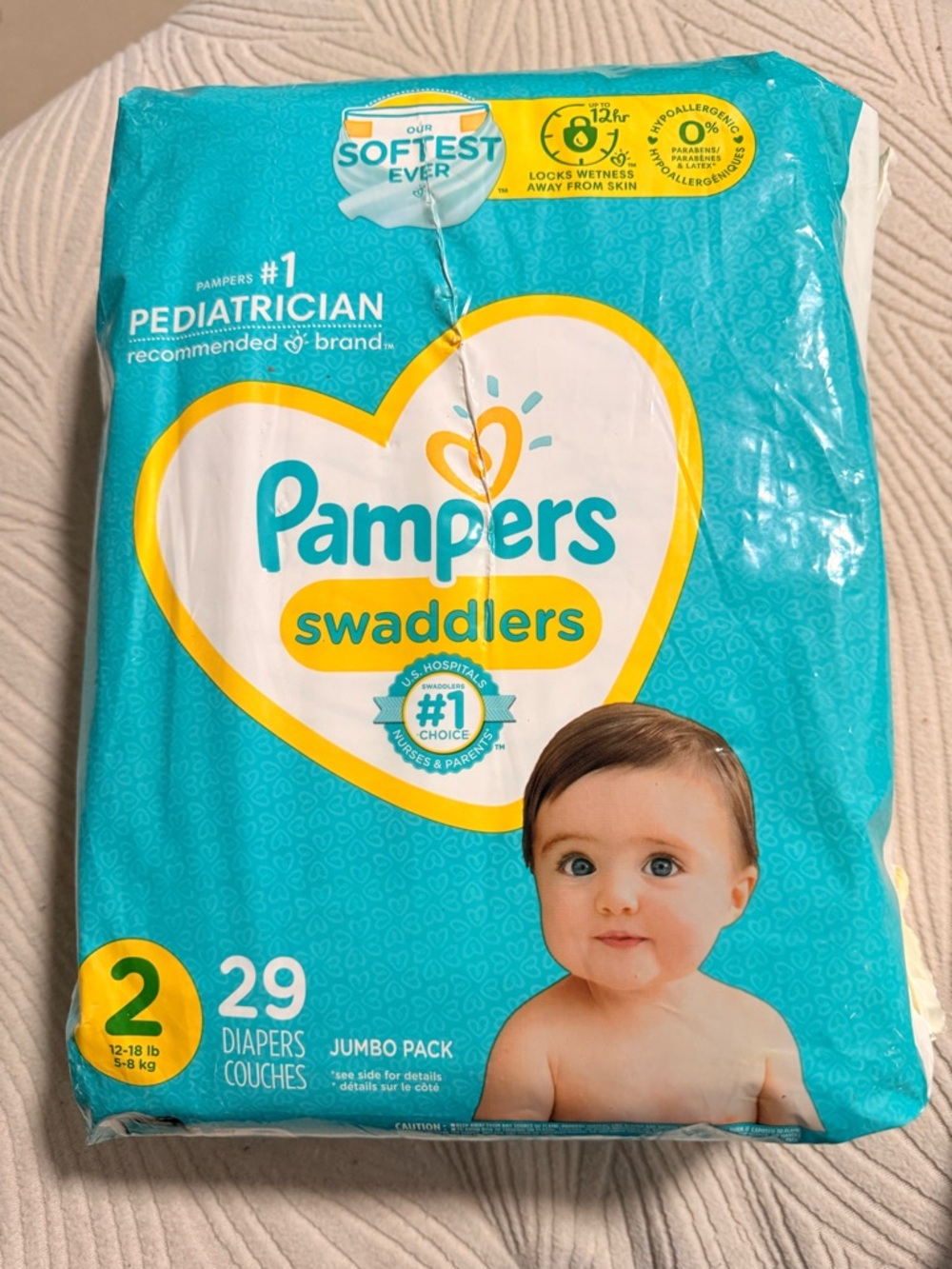 Pampers Swaddlers Size 2 Baby Diapers - Teal (29 Count)